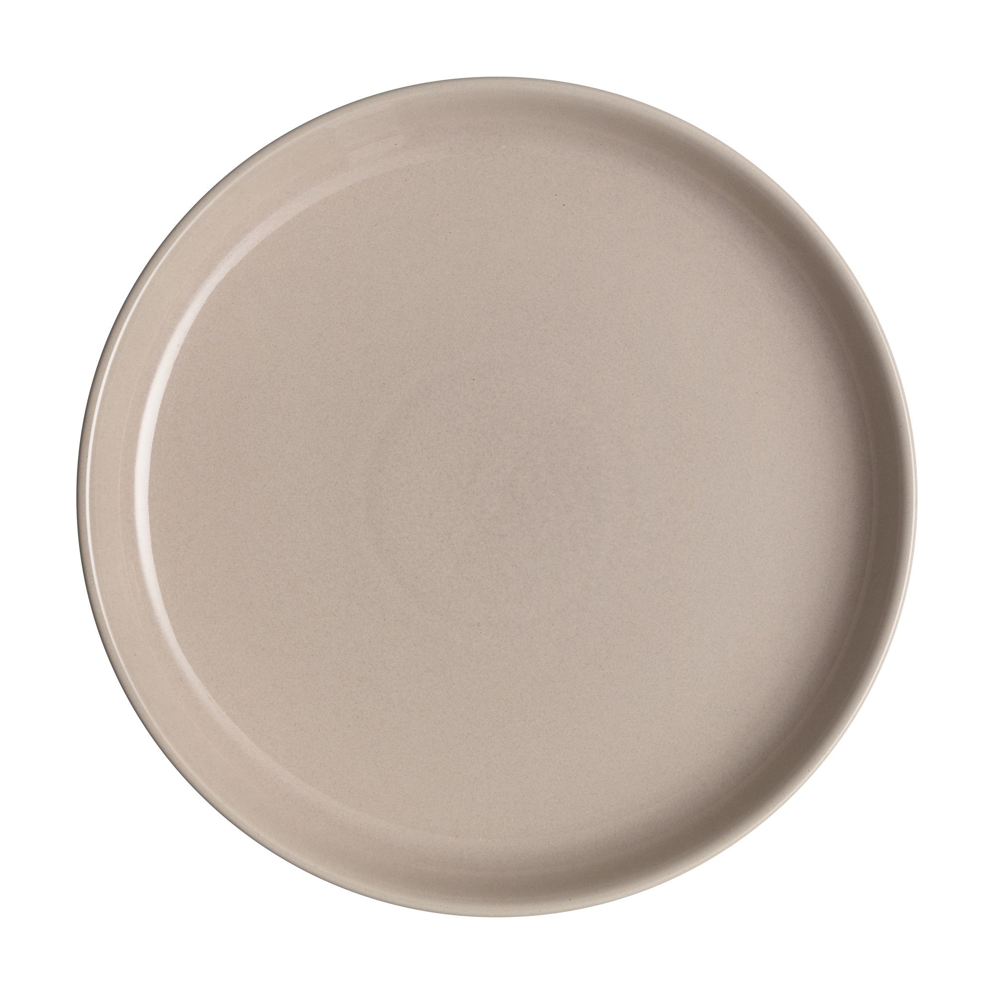 Intro Warm Taupe Coupe Dinner Plate